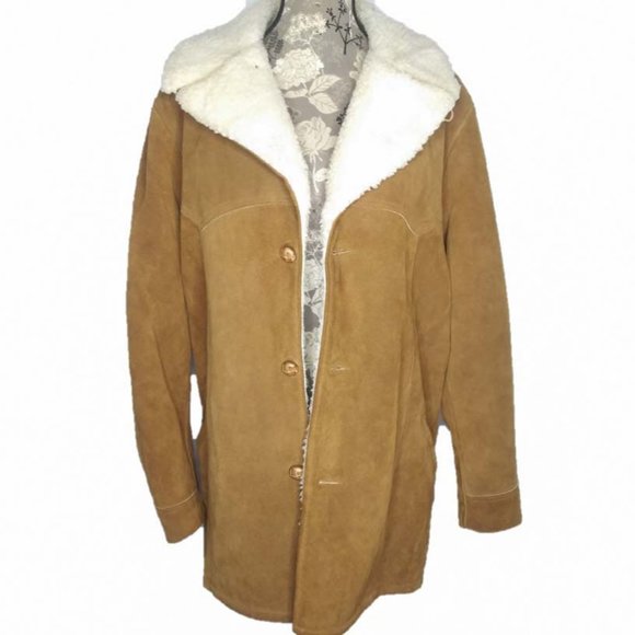 Oakton Limited Other - Oakton Limited Sz L Tall Leather Suede Shearling